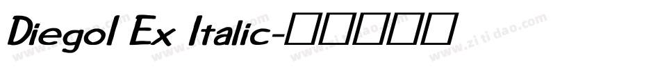 Diego1 Ex Italic字体转换